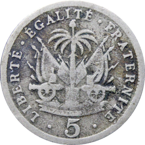 1905 5 Centimes Haiti Coin Pierre Nord - Alexis