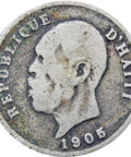 1905 5 Centimes Haiti Coin Pierre Nord - Alexis