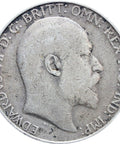 1906 One Florin Edward VII Great Britain 2 Shillings Silver Coin