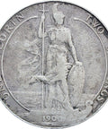 1906 One Florin Edward VII Great Britain 2 Shillings Silver Coin