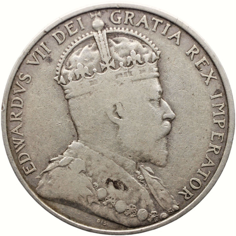 1907 18 Piastres Cyprus Coin Edward VII Silver