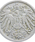 1907 A 10 Pfennig Germany Wilhelm I Coin