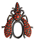 1910’s Silver Brooch Fly Coral Antique