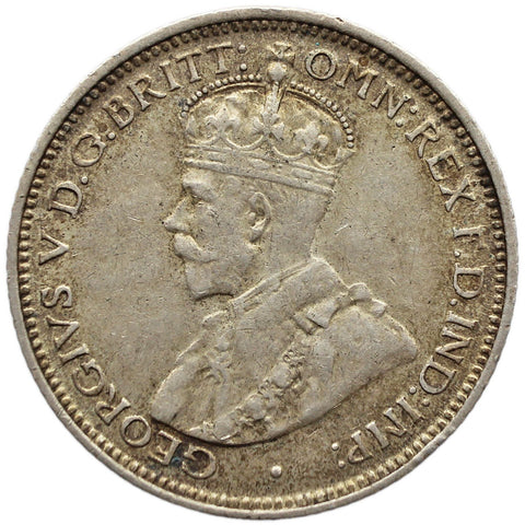 1912 6 Pence Australia Coin George V Silver