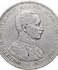 1913 A 5 Mark Prussia Coin Germany Wilhelm II Silver Berlin Mint