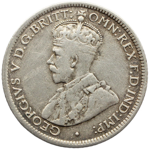 1914 6 Pence Australia Coin George V Silver London Mint