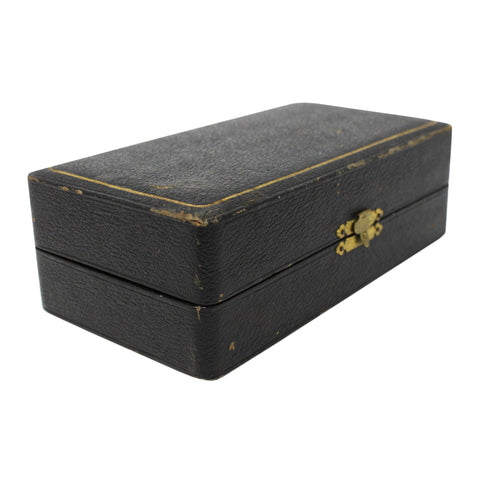 1915 Antique George V Era Sterling Silver Two Salt Pots and Two Spoons with Original Case Silversmith James Deakin & Sons Chester Hallmarks