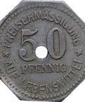 1916 Germany 50 Pfennig Stad Eschweiler Coin Rheinprovinz