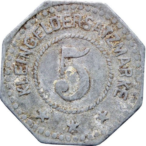 1917 5 Pfennig Germany Notgeld Germersheim Coin