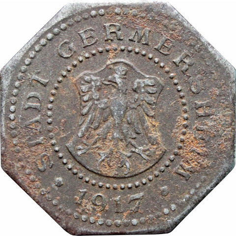 1917 50 Pfennig Germany Notgeld Germersheim Coin