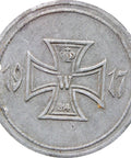 1917 50 Pfennig Künzelsau Stadt Bezirk, Württemberg Notgeld Germany Coin