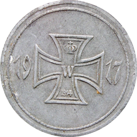 1917 50 Pfennig Künzelsau Stadt Bezirk, Württemberg Notgeld Germany Coin