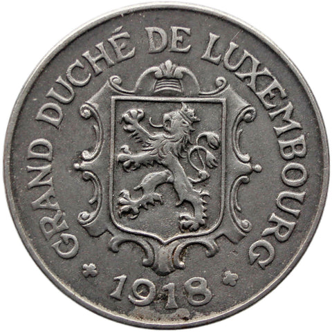 1918 10 Centimes Luxembourg Coin Marie - Adélaïde