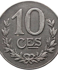 1918 10 Centimes Luxembourg Coin Marie - Adélaïde