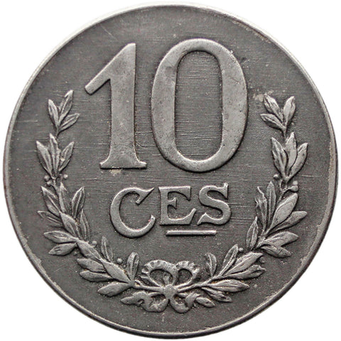 1918 10 Centimes Luxembourg Coin Marie - Adélaïde