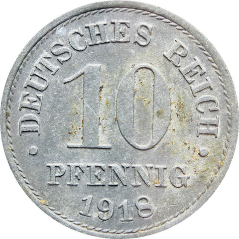 1918 10 Pfennig Germany Coin