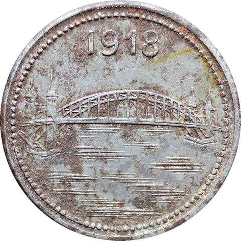 1918 5 Pfennig German Stadt, Land und Siegkreis, Rheinprovinz Notgeld Coin