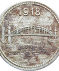 1918 5 Pfennig German Stadt, Land und Siegkreis, Rheinprovinz Notgeld Coin