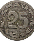1920 25 Pfennig City of Aachen Germany Coin Notgeld