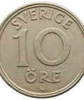 1920 W 10 Öre Sweden Coin Gustaf V