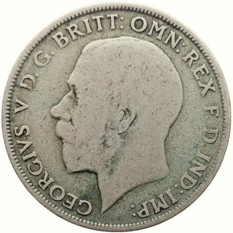 1921 1 Florin George V Coin UK Silver
