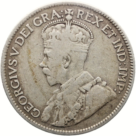 1921 9 Piastres Cyprus Coin George V Silver