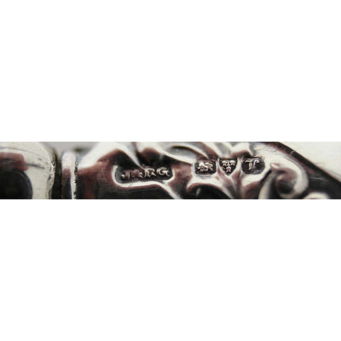 1921 George V Era Sterling Silver Handles Shoe horn and Button Hook Silversmith J & R Griffin Joseph Richard Griffin Chester Hallmarks