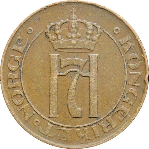 1922 2 Øre Norway Haakon VII Coin
