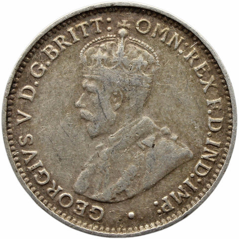 1922 3 Pence Australia Coin George V Silver