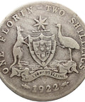 1922 Florin Australia Coin George V Silver