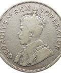 1923 2 1/2 Shillings South Africa Coin George V Silver