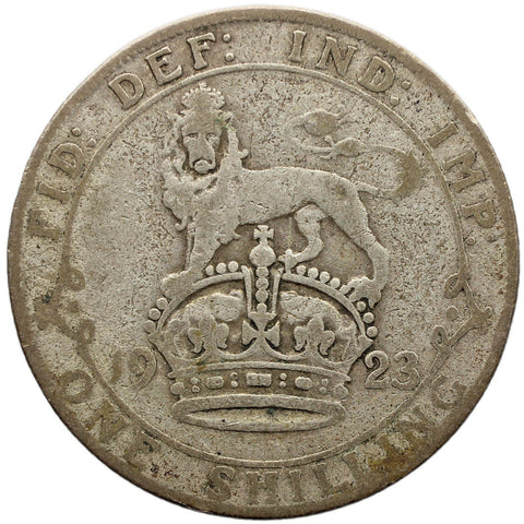 1923 Shilling George V Silver Coin United Kingdom