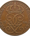 1924 5 Öre Sweden Coin Gustaf V