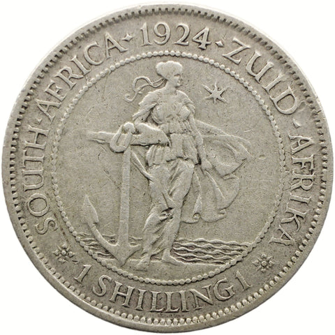 1924 Shilling South Africa Coin George V Silver