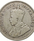 1924 Shilling South Africa Coin George V Silver