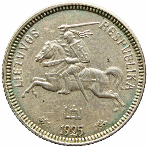 1925 1 Litas Lithuania Silver Coin