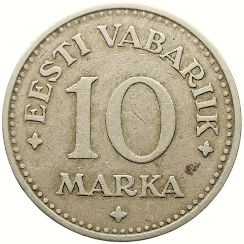 1925 10 Marka Estonia Coin