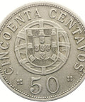 1928 50 Centavos Angola Coin
