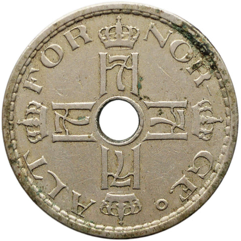 1928 50 Øre Norway Haakon VII Coin