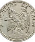 1933 One Peso Chile Coin