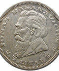 1936 5 Litai Lithuania Coin Silver Jonas Basanavičius