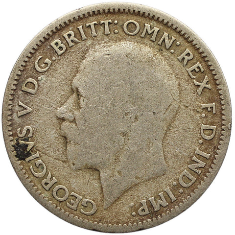 1936 6 Pence George V Silver Coin United Kingdom