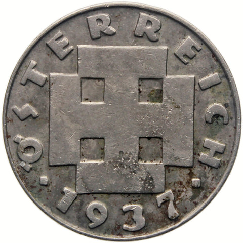 1937 5 Groschen Austria Coin