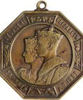 1937 Coronation Medal Denbighshire Council Duw a Digon King George VI and Queen Elizabeth
