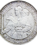 1937 San Marino 10 Lire Silver Coin