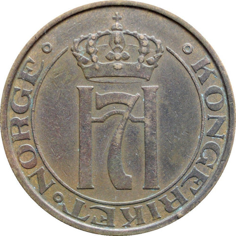 1938 5 Øre Norway Haakon VII Coin
