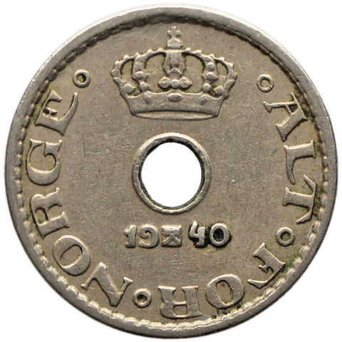 1940 10 Øre Norway Haakon VII Coin