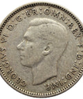 1941 Sixpence Australia Coin George VI Silver