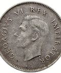 1942 3 Pence South Africa Coin George VI Silver