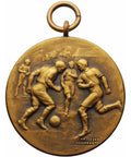 1942 Bronze Football Sport Award Medal by Medallist Phillips Aldershot